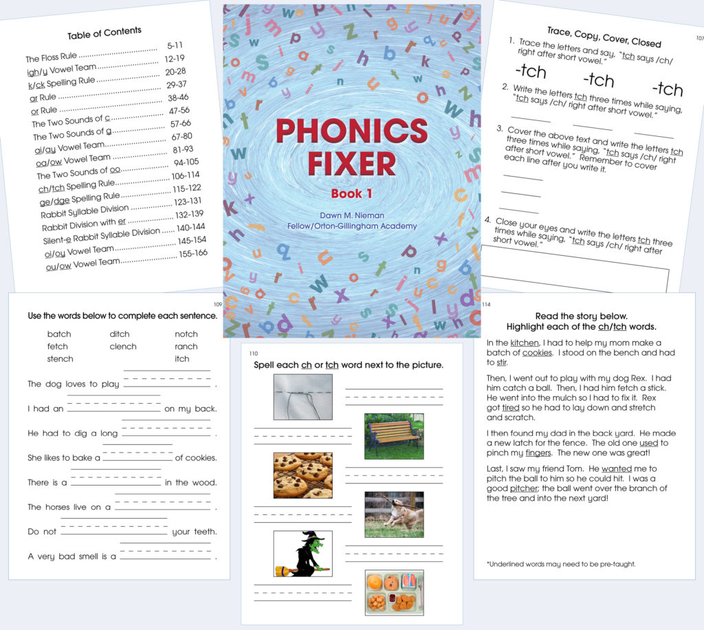 photo of Phonics Fixer book cover